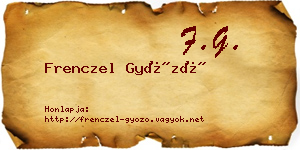 Frenczel Győző névjegykártya